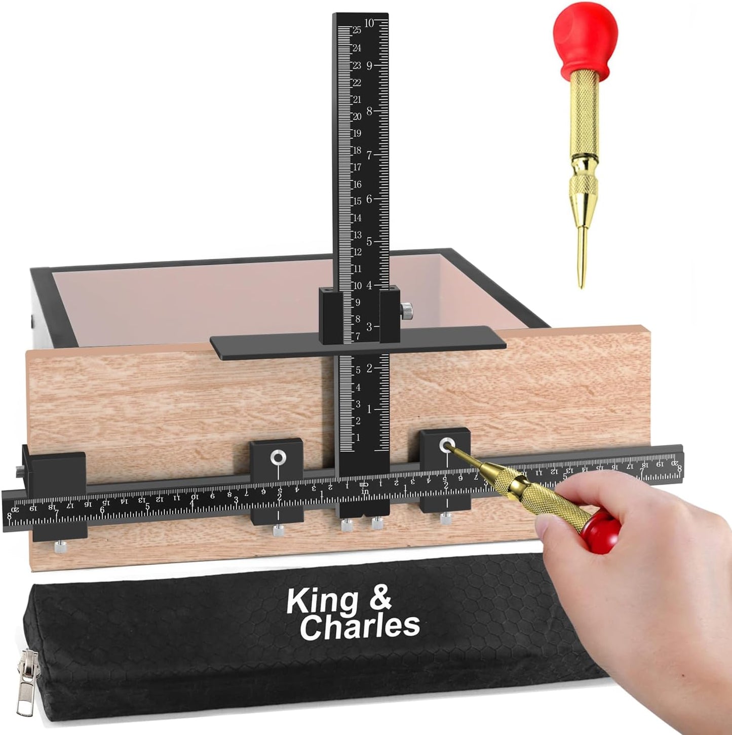 King&Charles Cabinet Hardware Jig for Precise Drilling Needs