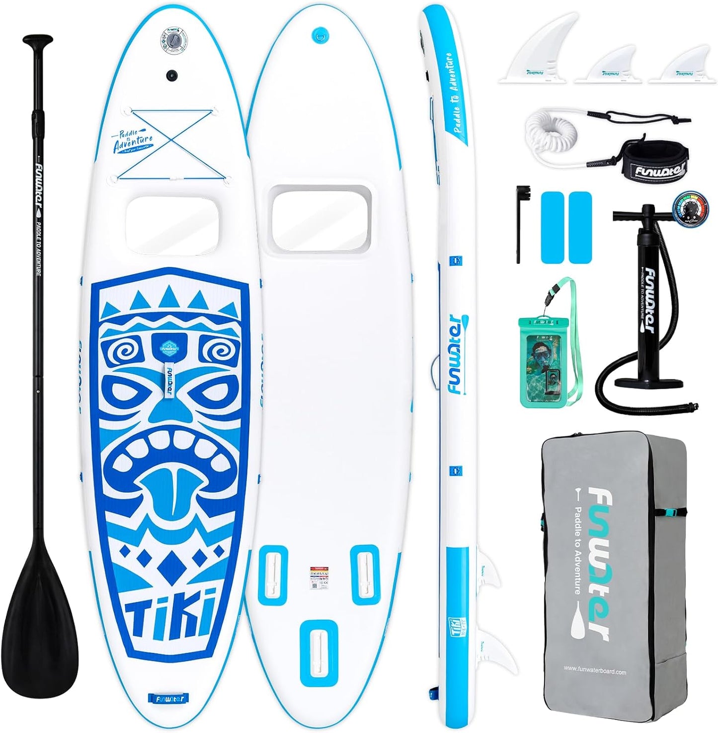 FunWater Inflatable Stand Up Paddle Board for All Skill Levels