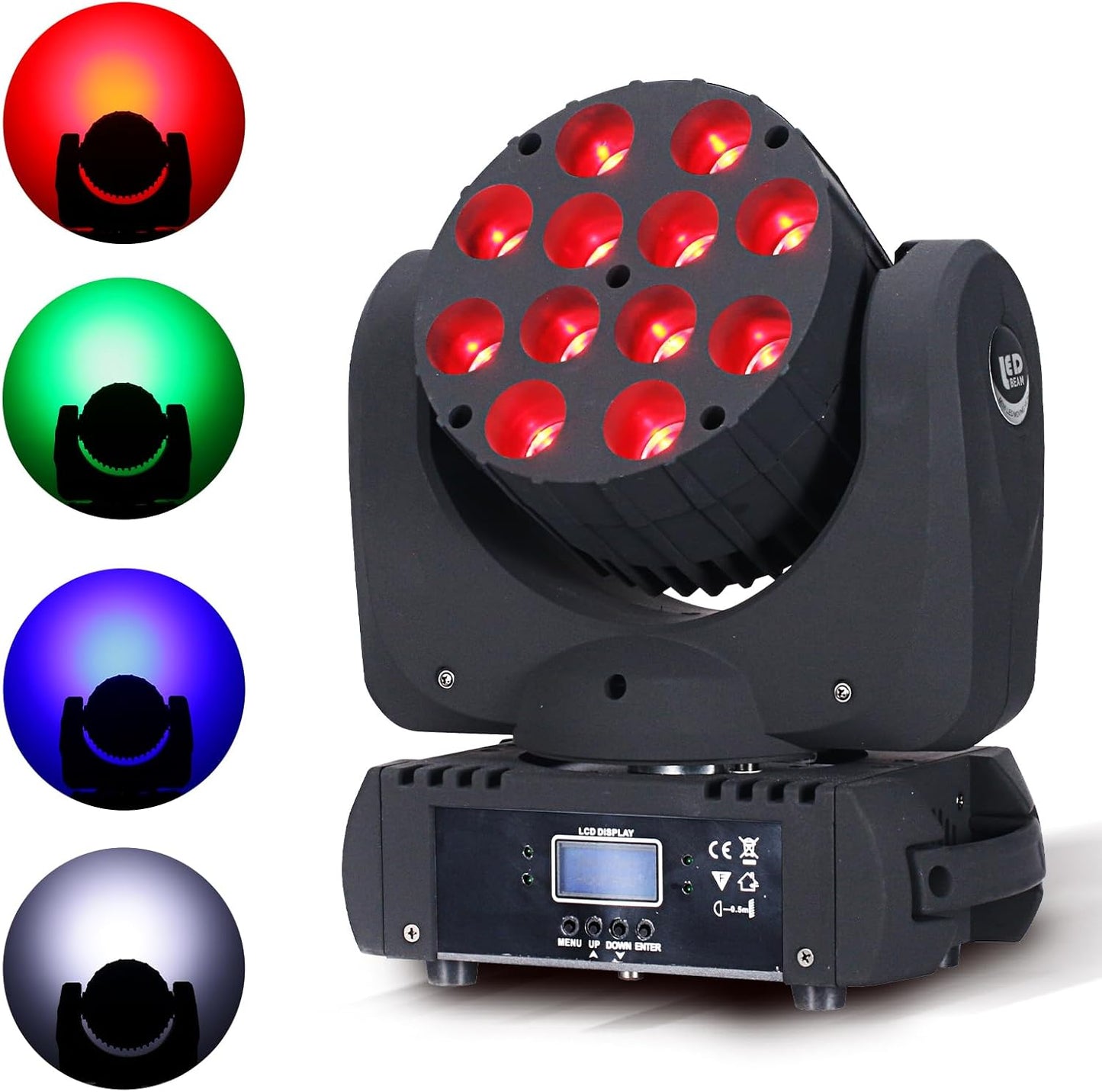 Moving Head Light Beam Wash 12x12W LED Stage Lighting for Events