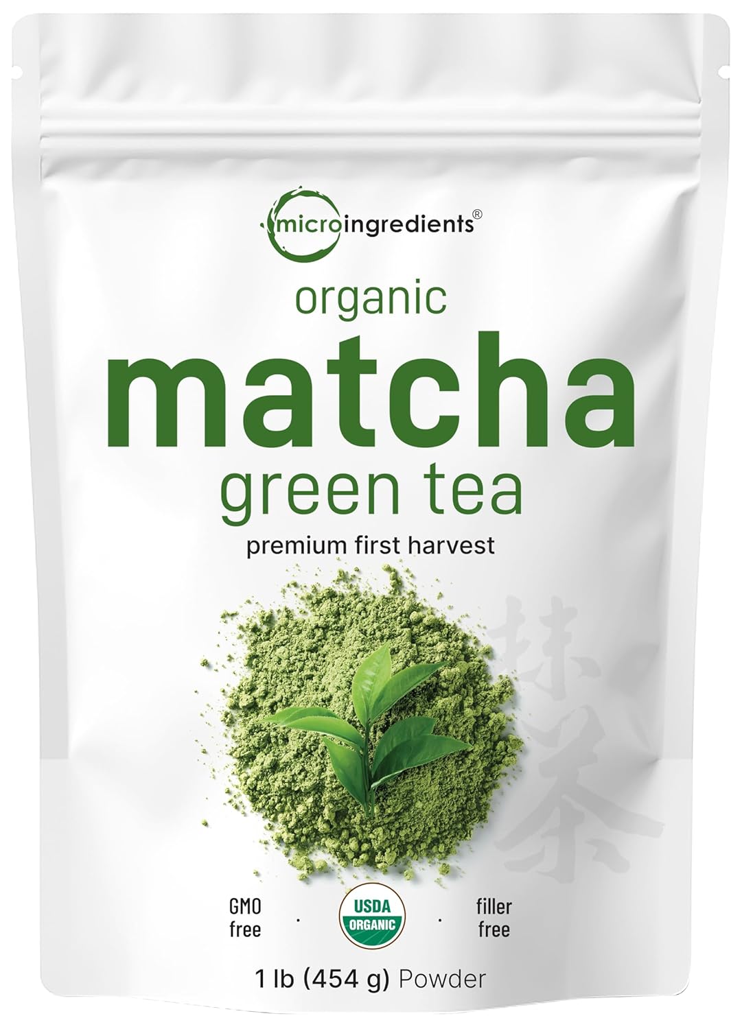 Pure 1lb Matcha Powder | First Harvest Japanese Organic