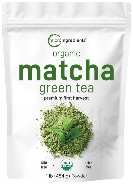 Pure 1lb Matcha Powder | First Harvest Japanese Organic