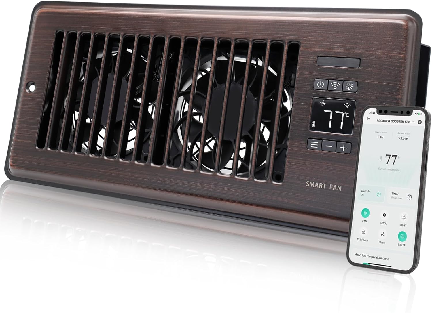 Silent Smart Vent Fan with Thermostat Control