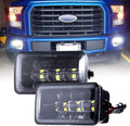 BICYACO 4 in LED Fog Lights for 2015-2020 Ford F150 - Bright, Plug n