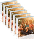 Egofine 5x5 Acrylic Frames 6 Pack - Double-Sided Free-Standing Display