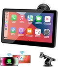Portable Wireless CarPlay Screen for Car 7in HD Touch - Portable