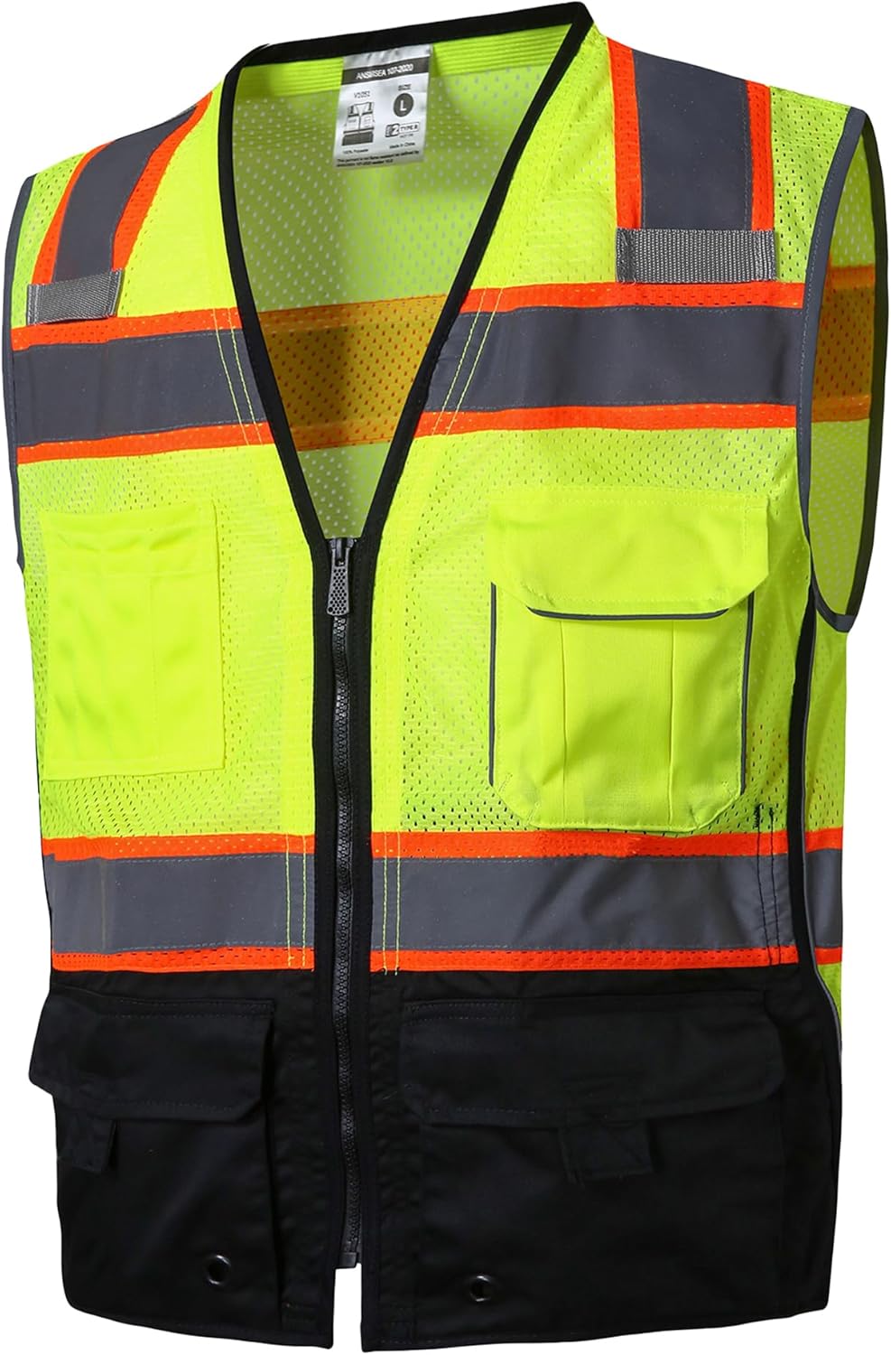 Hi Vis Safety Vest with 10 Pockets for Ultimate Protection
