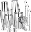 Cocktail Shaker Boston Shaker Set 15 Pcs Professional Bartender Kit