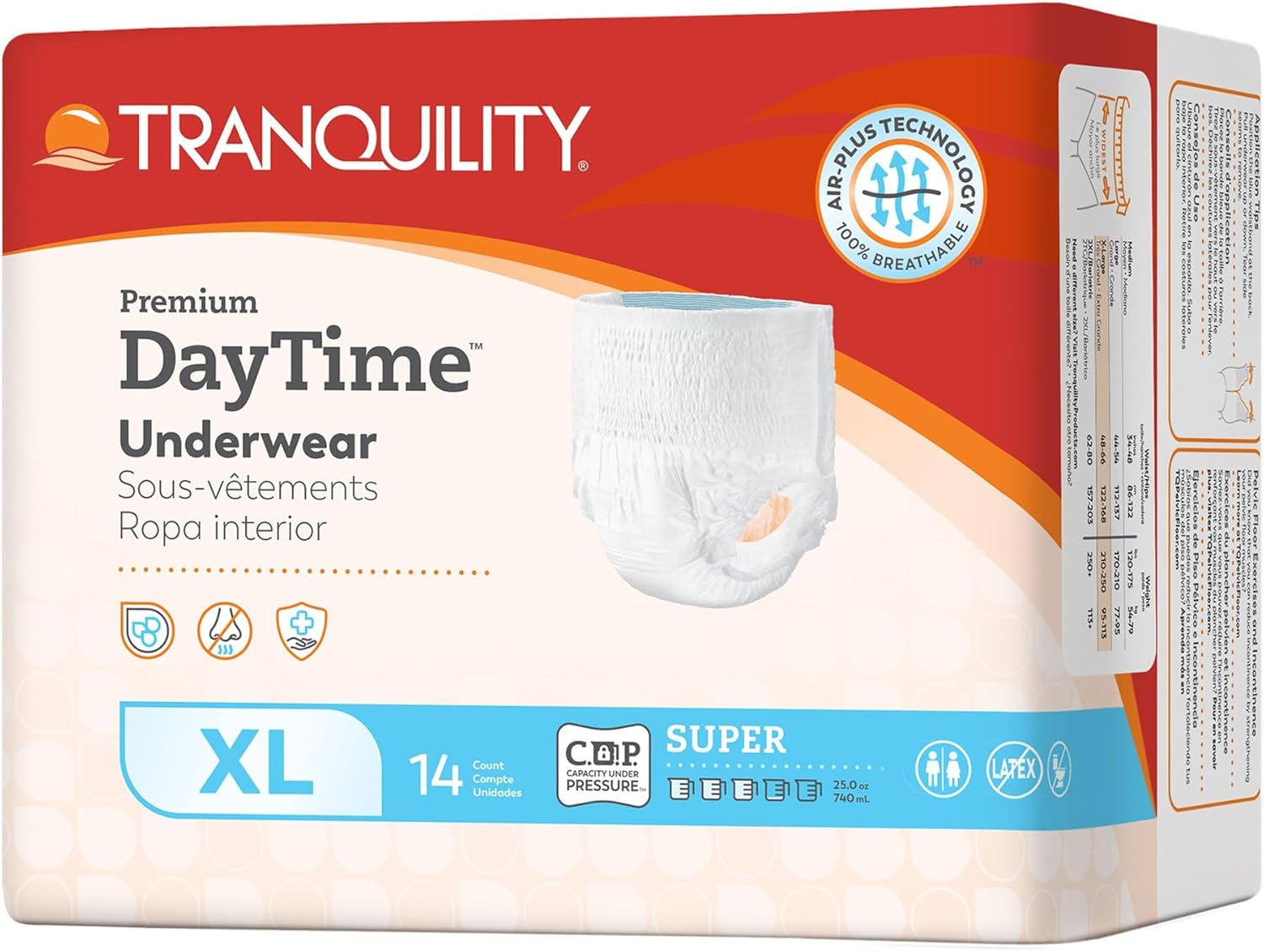 Tranquility Premium DayTime Disposable Absorbent Underwear XL