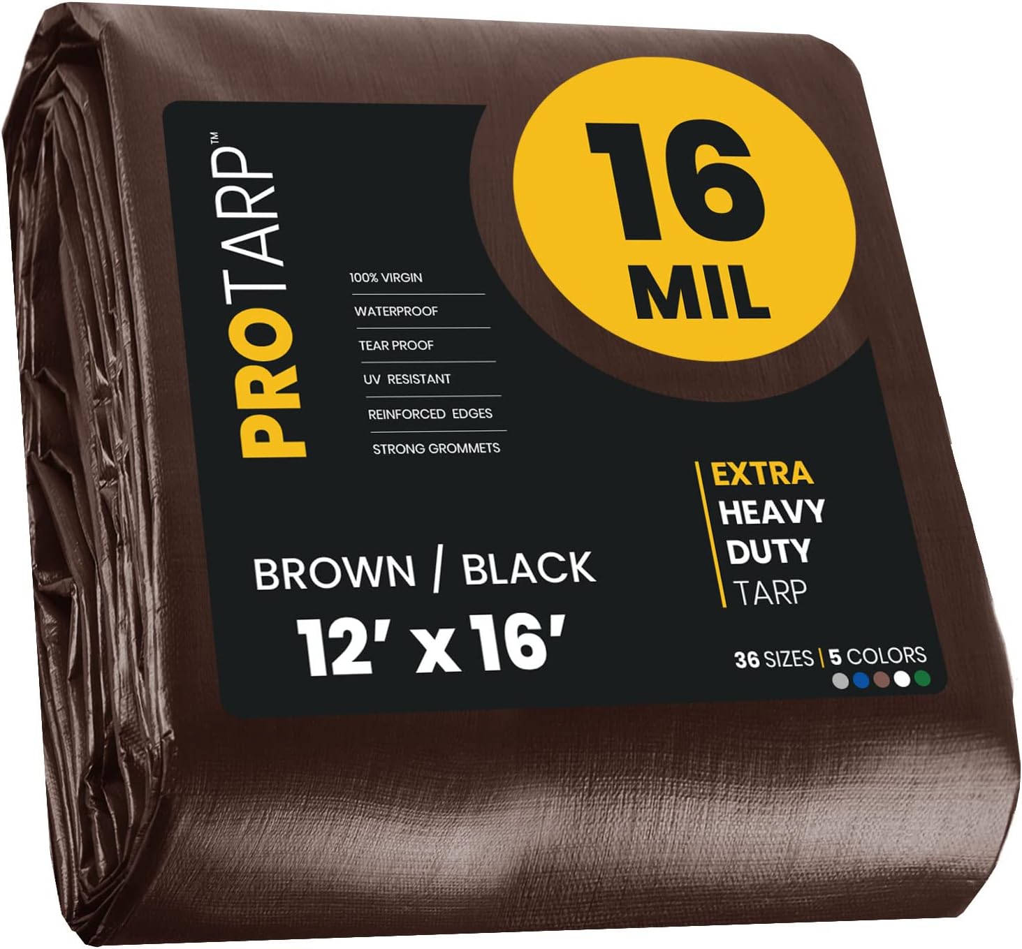 PROTARP Extra Heavy Duty 16 Mil Tarp Cover for All Needs