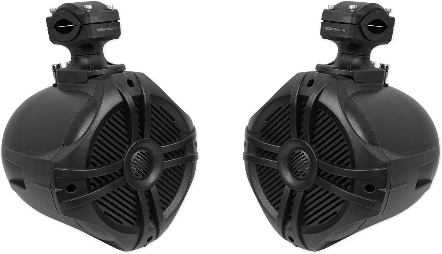 Rockville RWB70B 6.5 Marine Tower Speakers - 360 Swivel for Perfect Sound