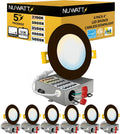 4 in Ultra-Thin Bronze LED Recessed Light 5CCT - Slim Canless