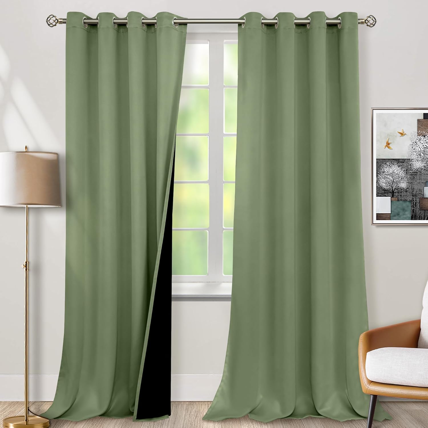 BGment Blackout Curtains 95 Inches Long for Living Room