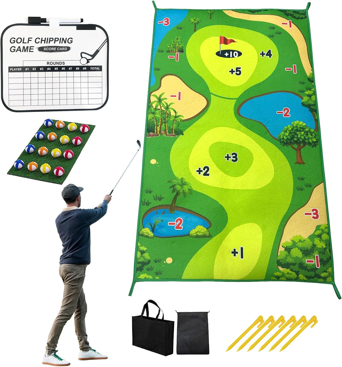 Golf Chipping Game Mat - Fun for All!