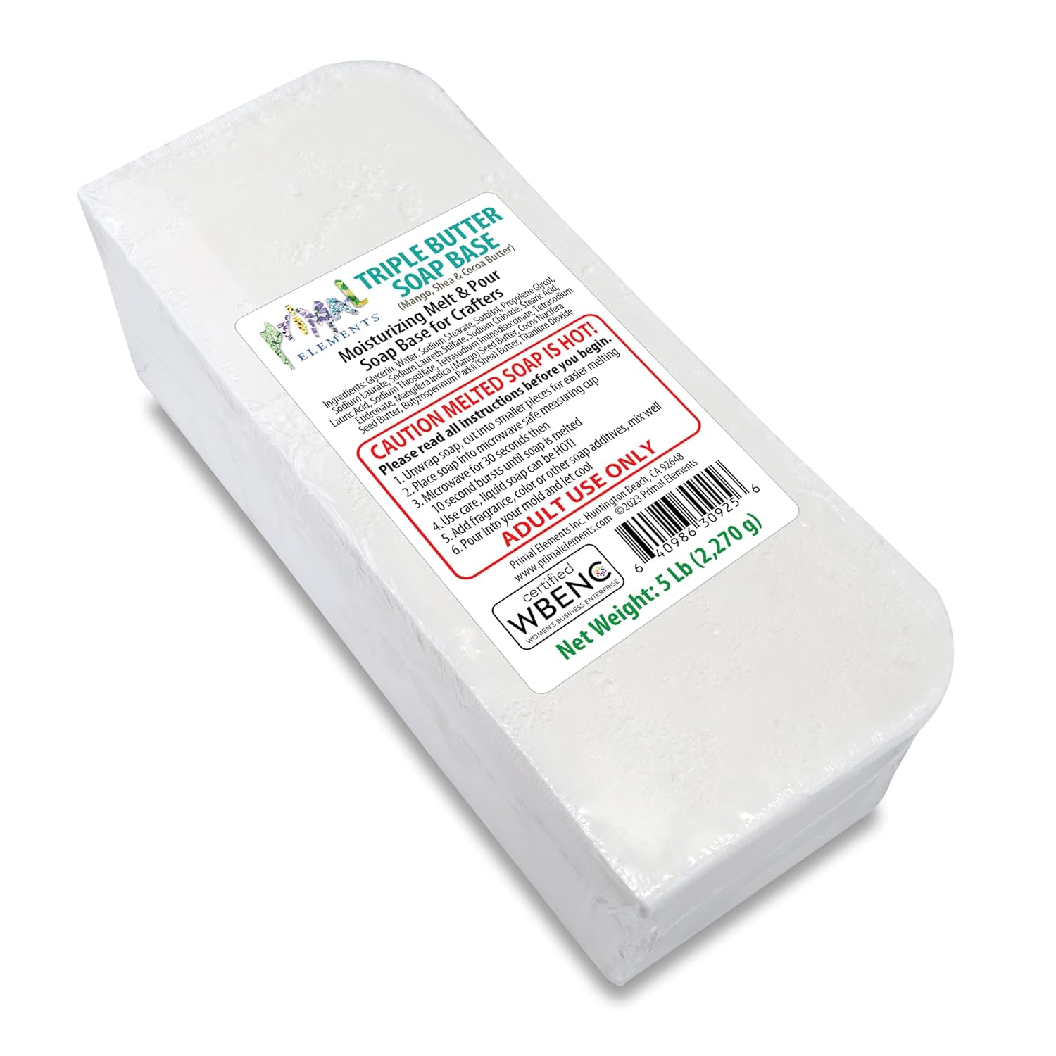 Mango Shea Cocoa Butter Soap Base for Crafting and Soap Making