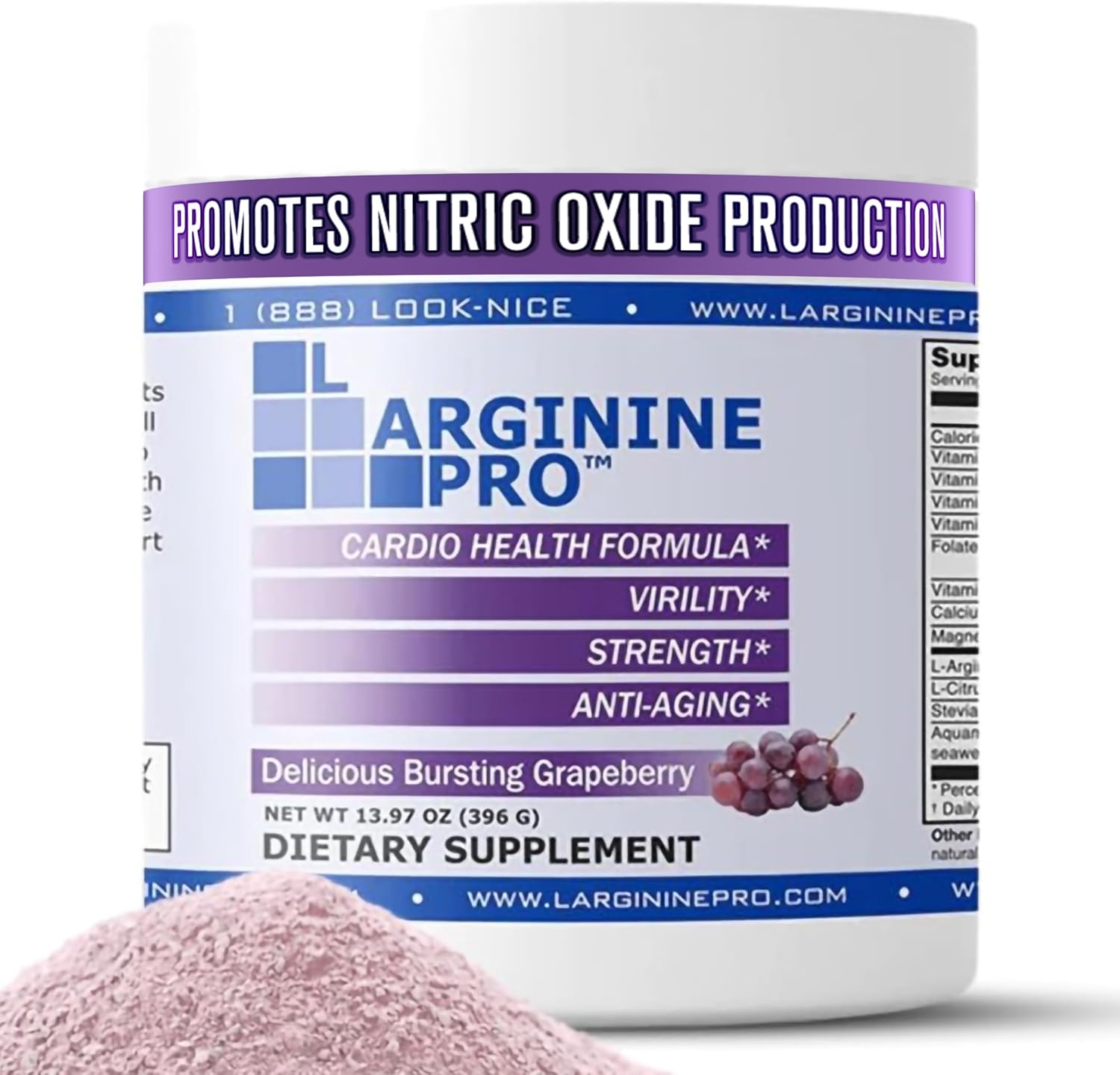 L-Arginine PRO Drink Mix for Enhanced Nitric Oxide Production