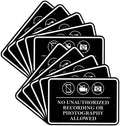 No Unauthorized Recording or Photography Allowed Sign - Large (10