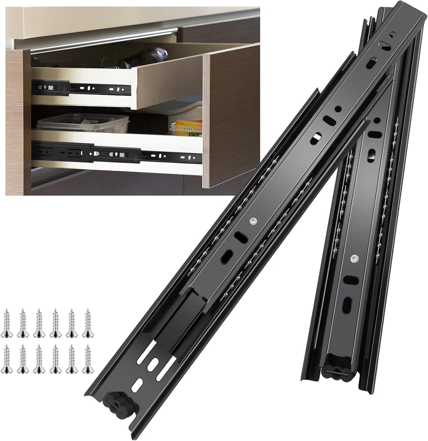 18 inch Full Extension Drawer Slides for Smooth Operation
