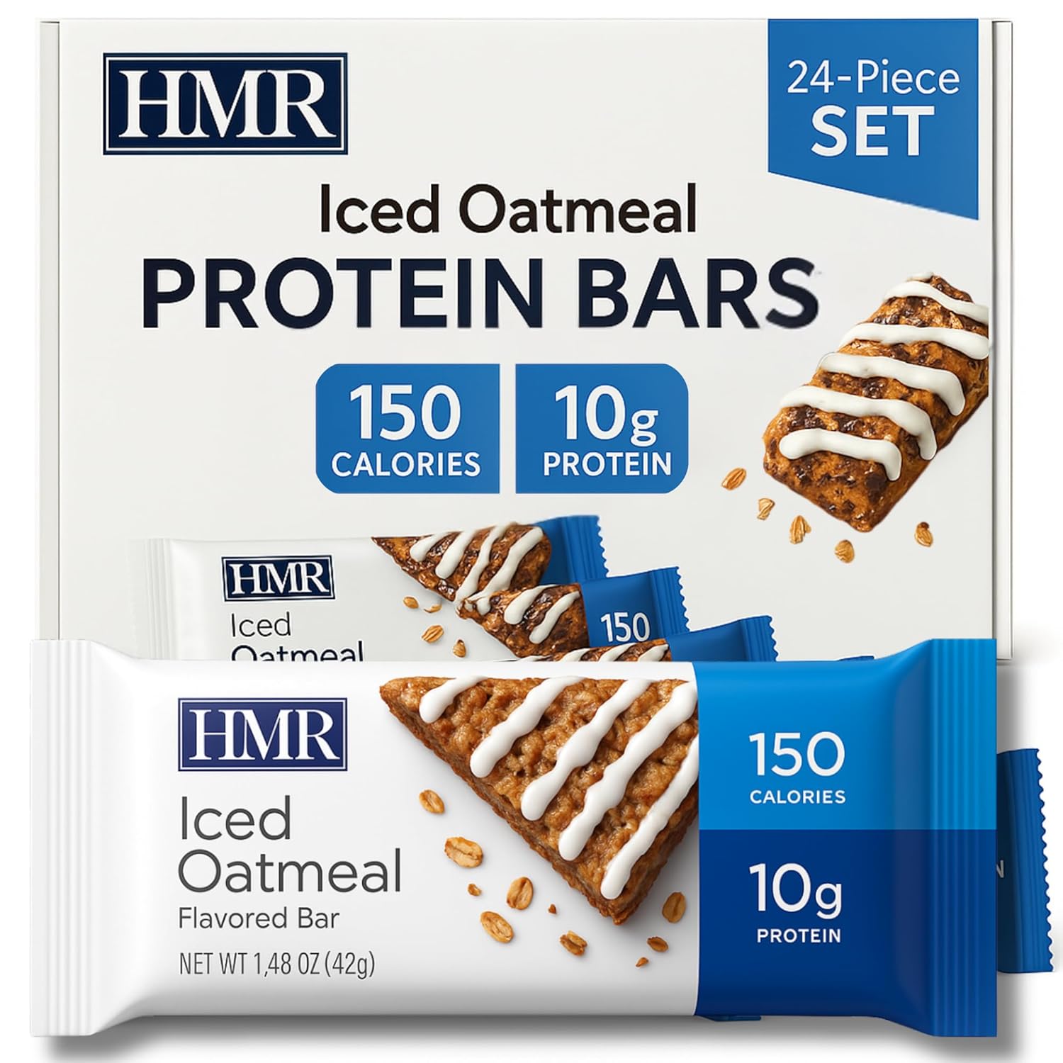 HMR Iced Oatmeal Protein Bar - Healthy Snack for Weight Loss