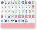 American Mahjong Tile Set with 166 White Pink Acrylic Tiles