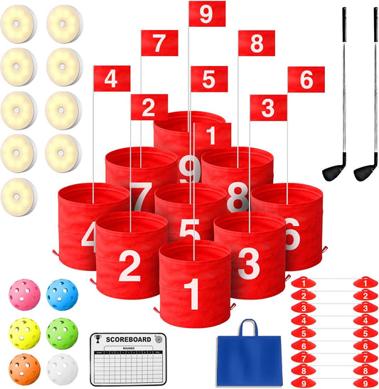 LED Golf Yard Game Set - Portable Fun for All!