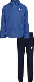 Under Armour boys Hoodie Set - Lightweight Zip Up Jogger Set