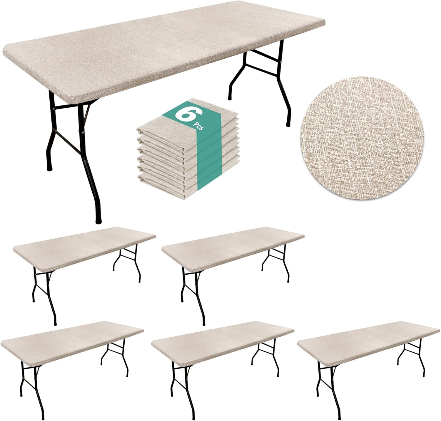 Waterproof Vinyl Tablecloths with Flannel Backing for Events