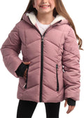 Girls Winter Jacket Heavyweight Sherpa Lined Puffer - Warm Parka