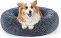 Calming Dog Bed 30 in Round Donut Cushion - Cozy Support