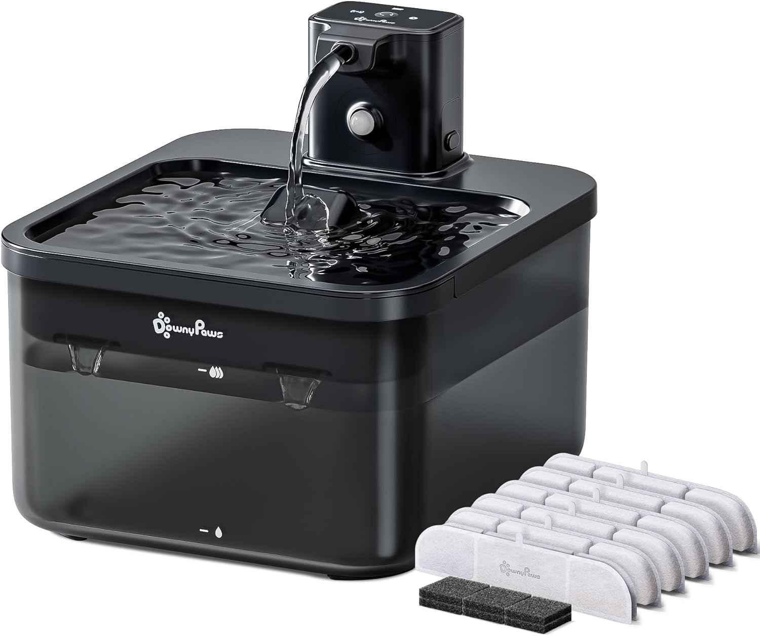 DownyPaws Battery Operated Cat Water Fountain for Healthy Hydration