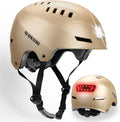 Bike Helmet with LED Lights Large Size - USB Rechargeable