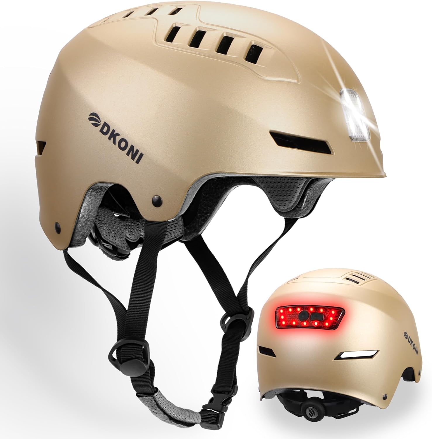 Bike Helmet with LED Lights for Safe Commuting and Cycling