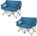 Portable Folding Double Duo Camping Chair Loveseat - Seats 2
