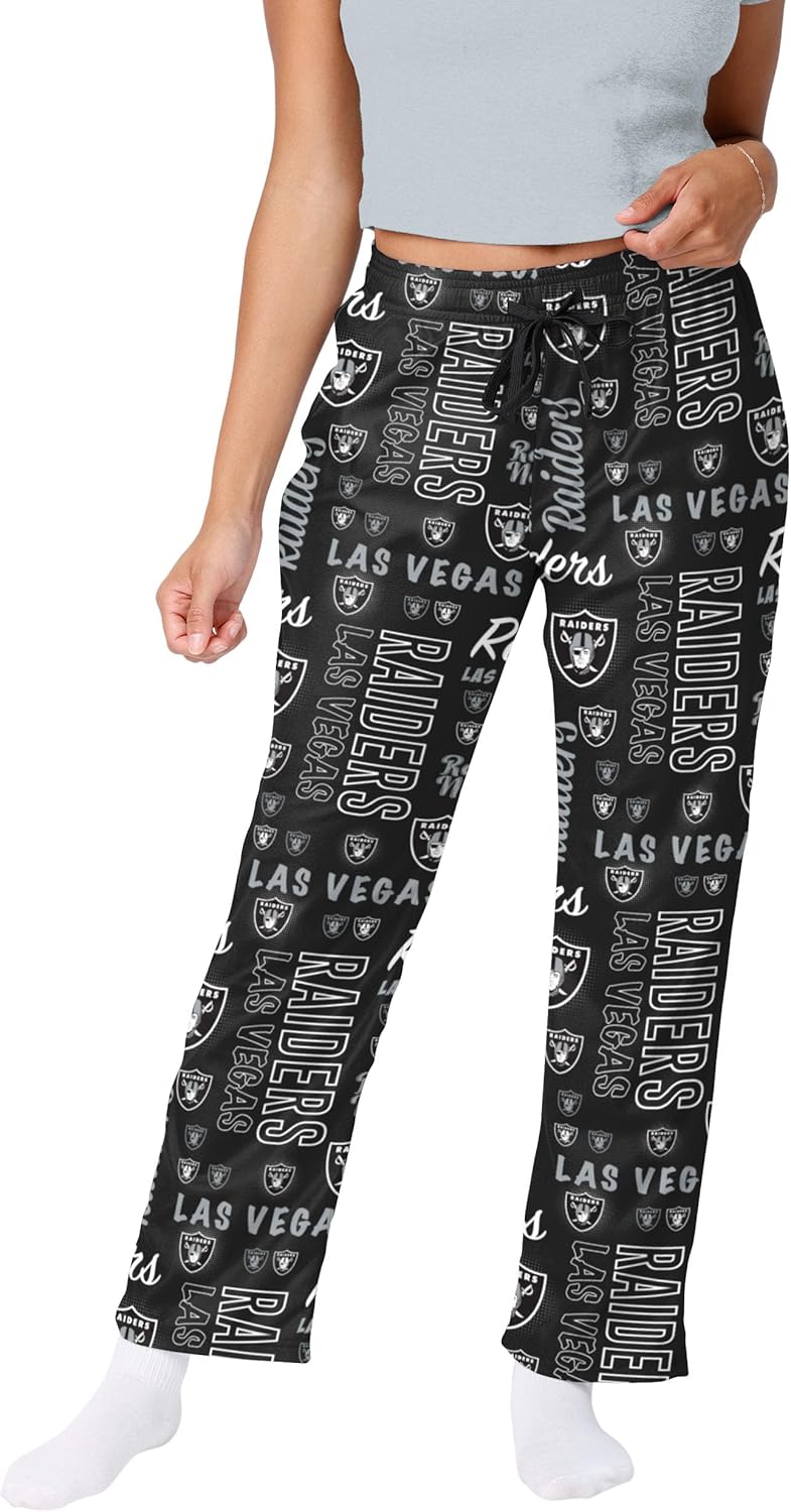 FOCO Women's NFL Team Logo Mini Print Lounge Pants for Comfort