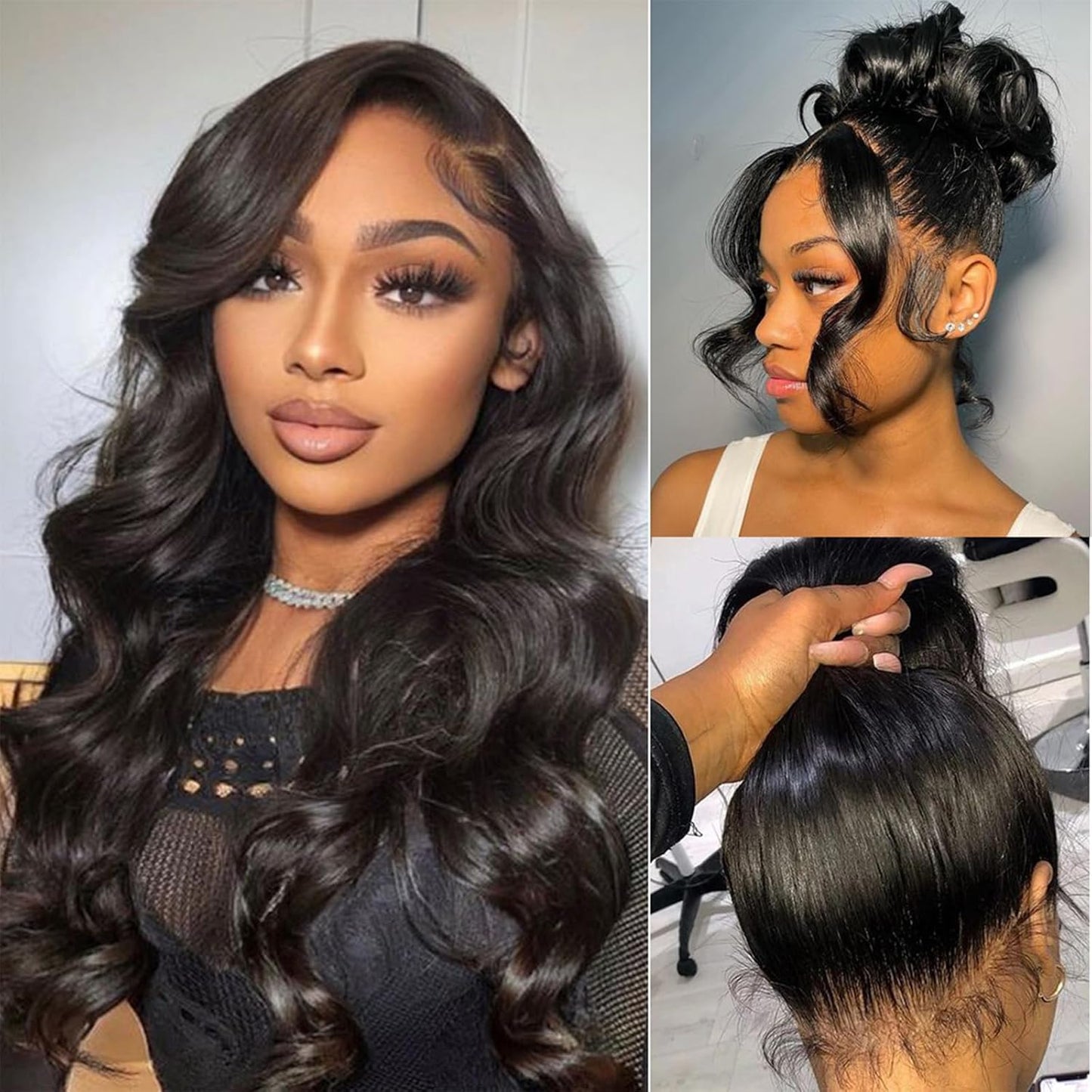 Body Wave 360 Lace Front Wigs for Black Women - Natural Look
