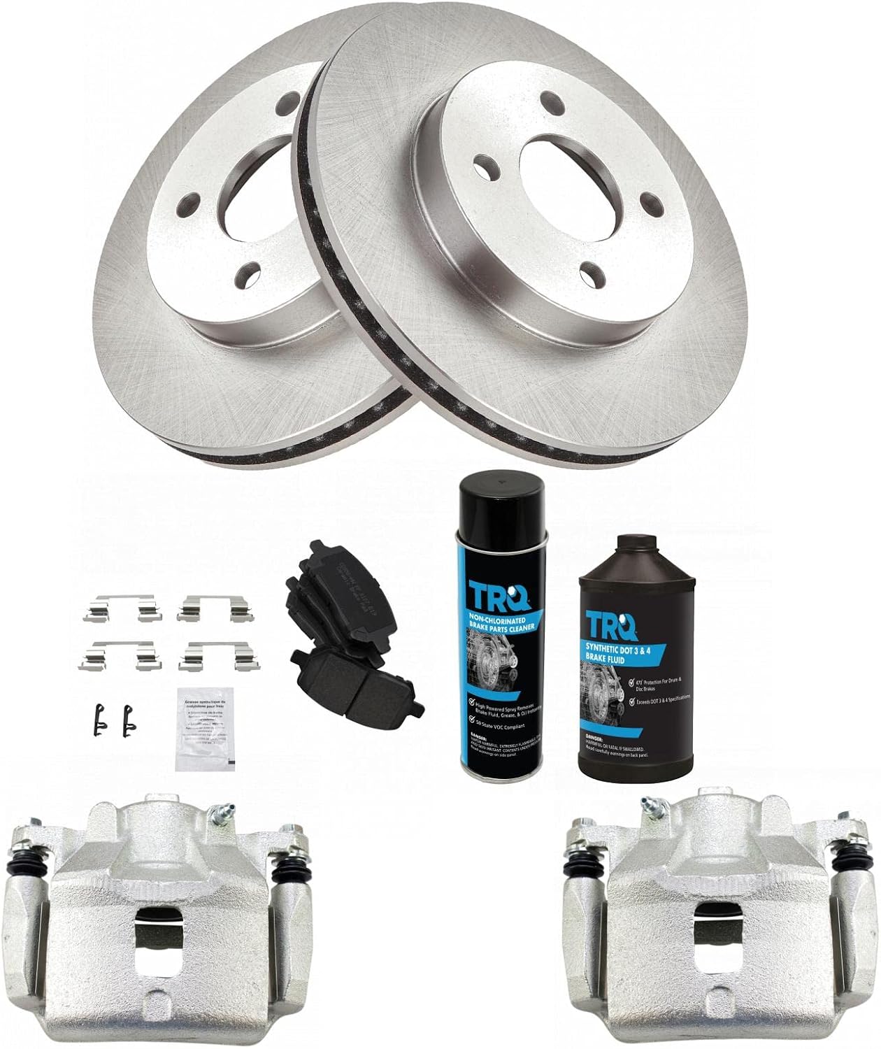 TRQ Front Brake Pad & Rotor Kit for Chevrolet Cobalt & More