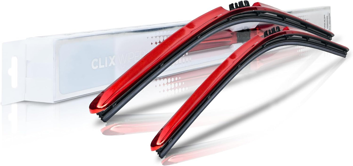 ClixWipers 22in Premium All Weather Windshield Wiper Blades Set