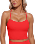Butterluxe Y Back Crop Tank Top - Soft Longline Sports Bra