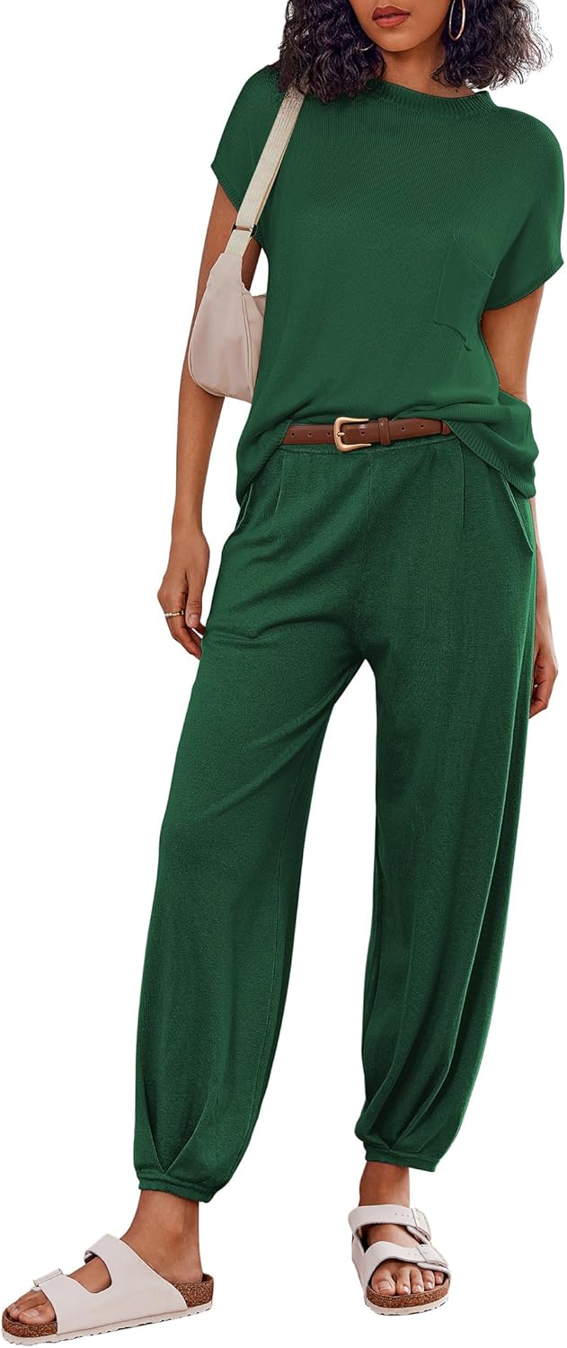 Ekouaer Two Piece Outfits Lounge Sets for Women Stylish Comfort