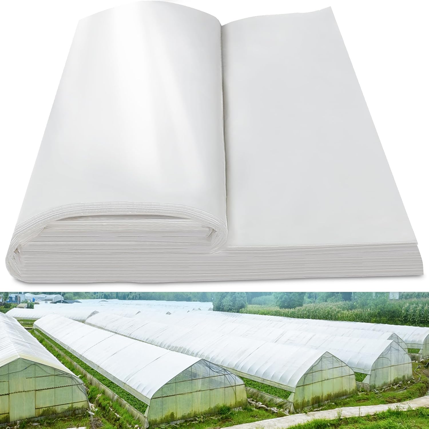 24x50 FT Clear Greenhouse Film for Optimal Plant Protection