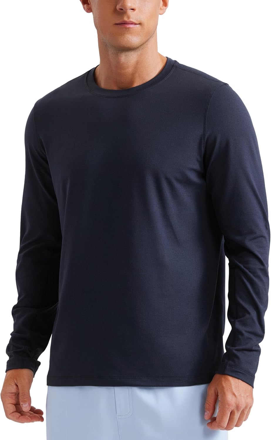 CRZ YOGA Cloud Jersey Long Sleeve Shirts for Men - Soft Tops