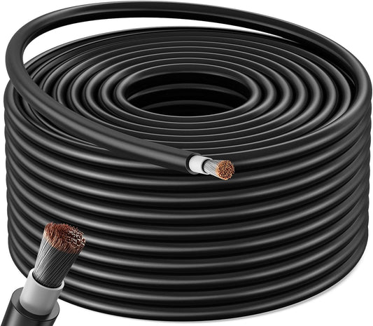 100FT Solar Panel Cable 10AWG Tinned Copper Wire for Outdoor Use