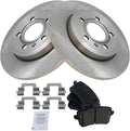 TRQ Rear Brake Pad & Rotor Kit Compatible with 2009 Audi A4 - Reliable