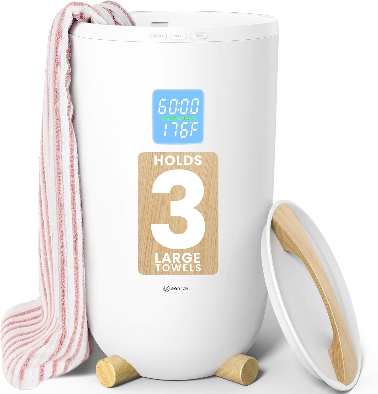 Keenray Large Towel Warmer Bucket for Luxurious Comfort