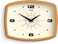 JONES CLOCKS Movie Wall Clock - Retro 10 Inch Mustard Yellow