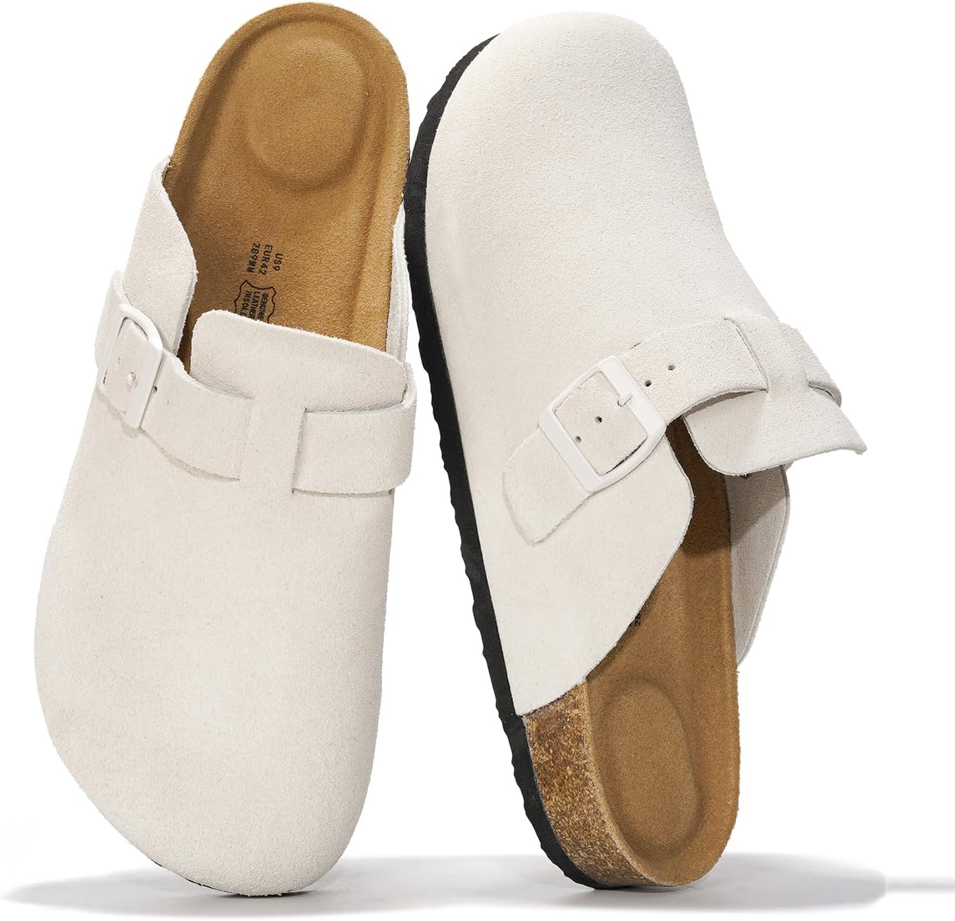 Project Cloud Mens Clogs - Luxury Leather Memory Foam Comfort
