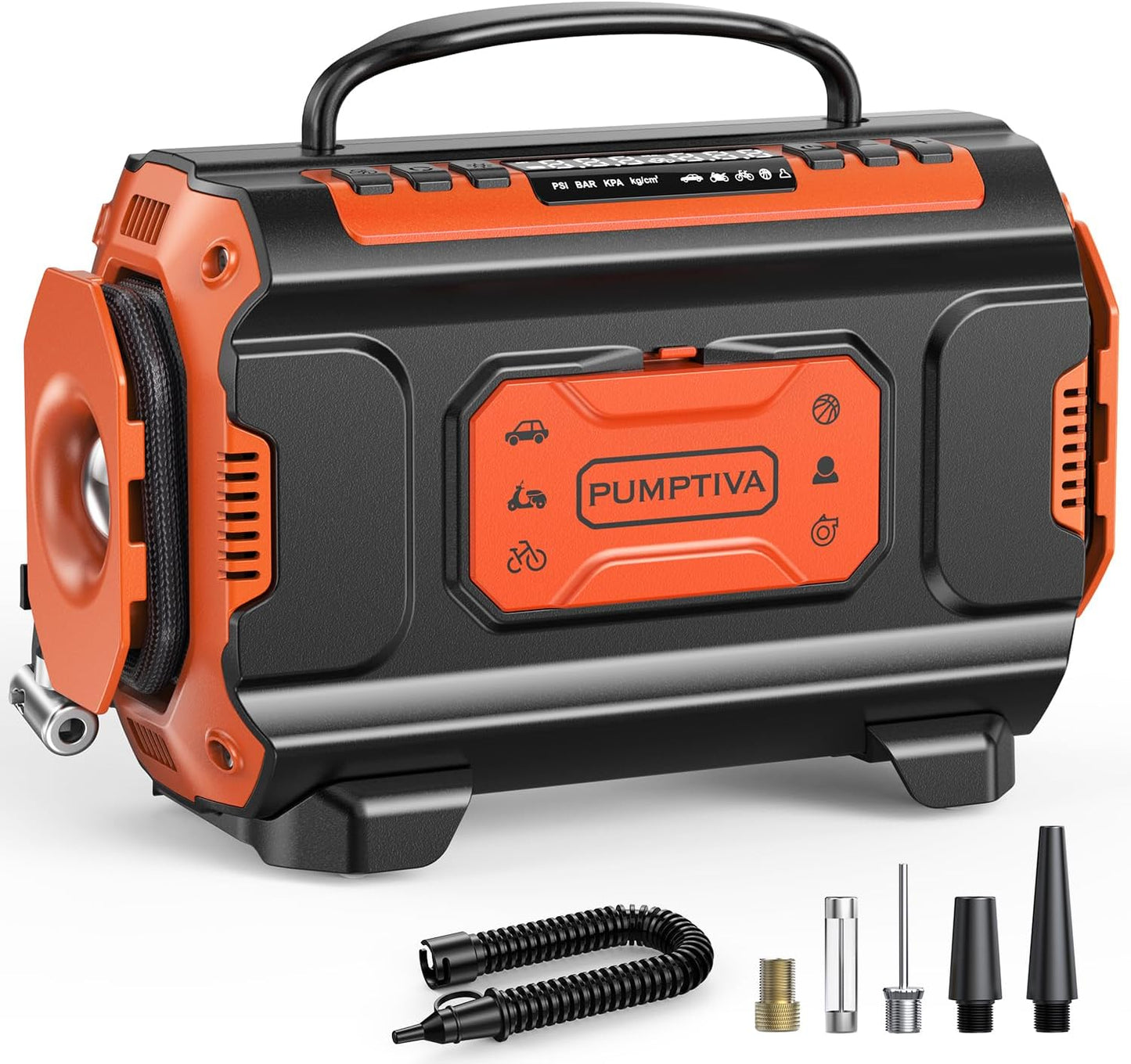 Portable Tire Inflator with Dual Motors for Fast Inflation