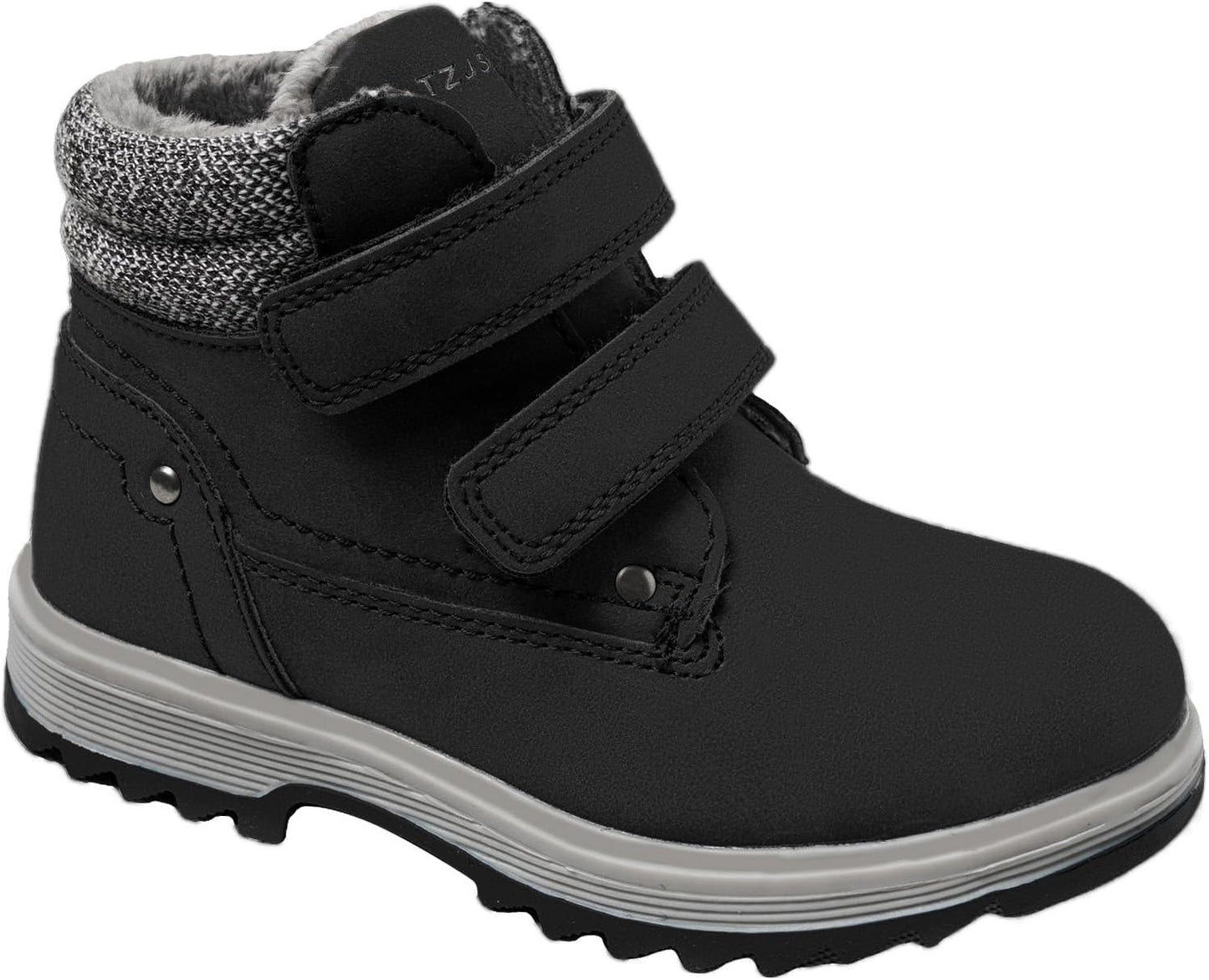 TZJS Kids' Hiking Work Boots for Boys Girls - Waterproof Ankle Boots