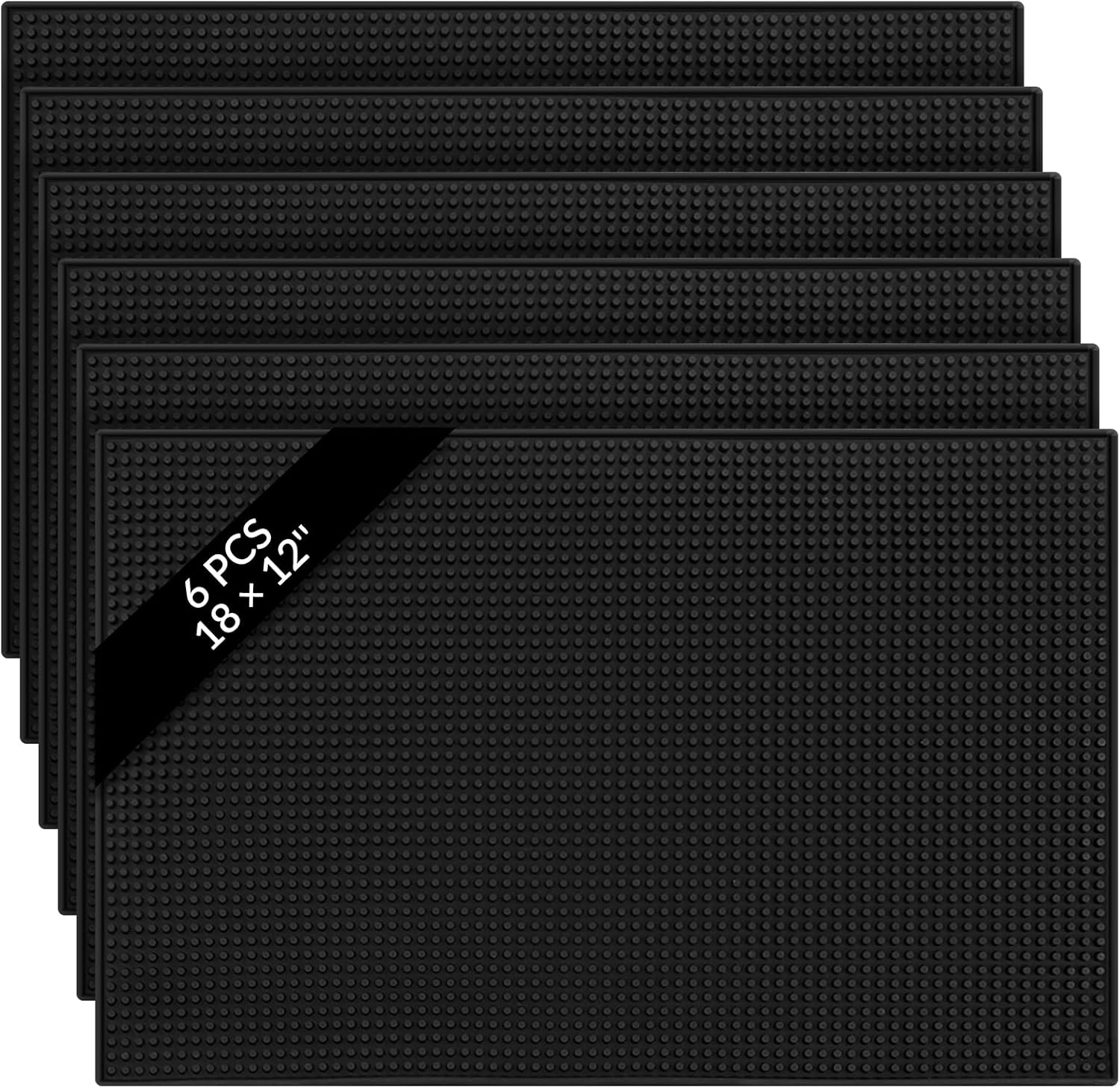 Tioncy 6 Pcs Bar Mat Set for Non Slip Cocktail Service