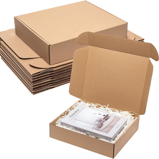 Shipping Boxes 13x11x3 Inches for Small Business Packaging