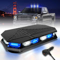406D Blue White Rooftop Strobe Light Bar - High-Output Warning Beacon